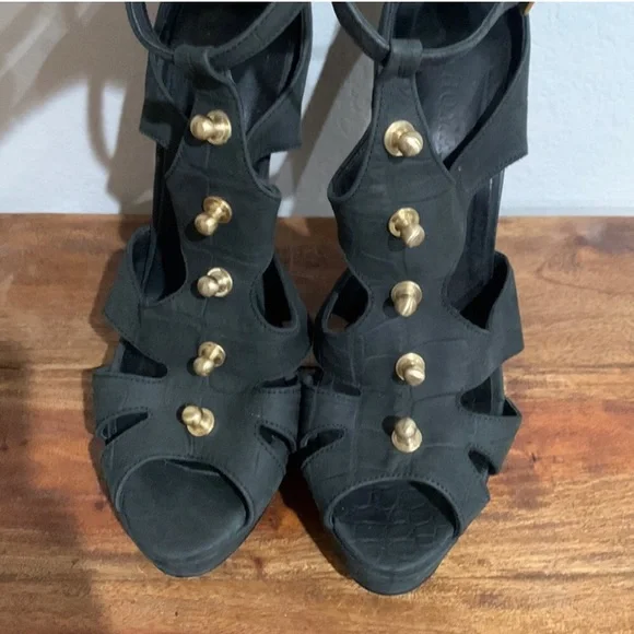 Thomas Wylde Studded Platform Pumps - Picture 4 of 12